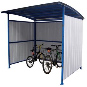 VESTIL MDS-96-BK Bicycle Shelter, Multi Duty, 95-1/2 x 120 x 90-1/16 Inch Size, Blue/White, Steel | AG7WBL