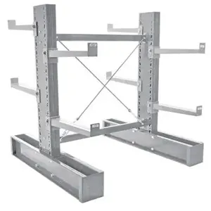 VESTIL MDU-C-6-36-G-SET Galvanised Cantilever, Double, 6 Feet, Upright Medium duty, 36 Inch Set | AG7WCA