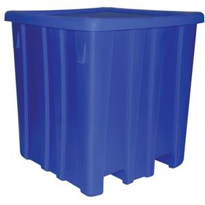 VESTIL MHBC-3244-CB Bulk Container, Cadet Blue, 45 Inch x 45 Inch x 33 Inch Size | AG7WDM