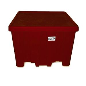 VESTIL MHBC-3244-R Großbehälter, rot, 45 Zoll x 45 Zoll x 33 Zoll Größe | AG7WDQ
