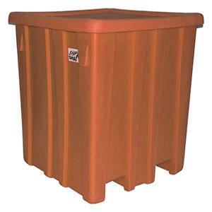VESTIL MHBC-4444-O Bulk Container, Orange, 45 Inch x 45 Inch x 45.5 Inch Size | AG7WEC