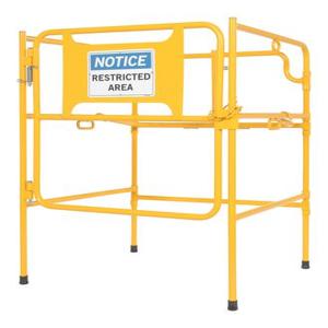 VESTIL MHGR-32-SI-N-02 Guard Rail, Man Hole, Sign, Up To 32 Inches | CE3EGL
