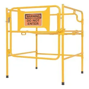 VESTIL MHGR-32-SI-W-01 Guard Rail, Man Hole, Sign, Up To 32 Inches | CE3EGM