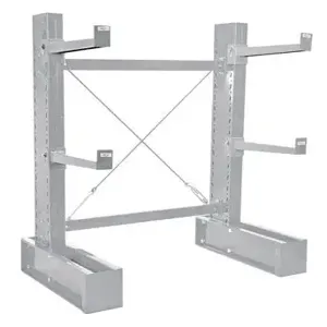 VESTIL MU-C-6-24-G-SET Galvanised Cantilever, 6 Feet, Single Side, 24 Inch Arm Set | AG7WKM