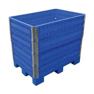 VESTIL MULTI-C Multi Height Container, 2500 Lb. Capacity, Blue, 47-1/4 Inch Width | AG7WKX