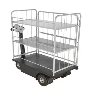 VESTIL NE-CART-4 Traction Drive Cart, 2 Shelves, Side Load | AG7WLH