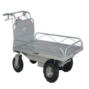 VESTIL OROAD-400 Drive Cart, Off-Road Traction, 72 x 33-1/2 x 37-3/4 Inch Size, 500 lb., Gray, Steel | AG7WNP