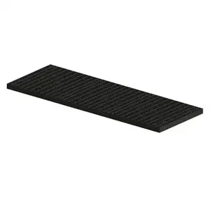 VESTIL P-3696-2.625 Polyethylene Add-A-Level Base, 96 Inch x 36 Inch x 2-7/8 Inch 250 Lb. Capacity, Black | AG7WPF