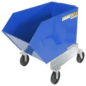 VESTIL P-HOP-0.5 Portable Hopper, Steel, 1/2 Cubic Yard, 2000Lb. | AC4AJL 2YA44