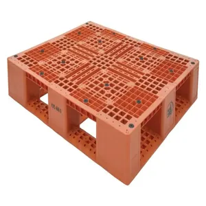 VESTIL PLP2-4840-ORANGE Pallet, 8000 Lb. Capacity, 39-1/2 x 47-3/8 x 6 Inch Size, Orange | AG7XEY