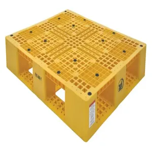 VESTIL PLP2-4840-YELLOW Pallet, 8000 Lb. Capacity, 39-3/8 x 47-3/8 x 6 Inch Size, Yellow | AG7XFA