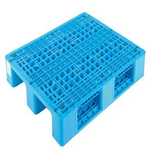 VESTIL PLPR-4840-ST Palette/Kufe, solide Oberseite, stapelbar, 39-1/4 x 47-1/4 x 6 Zoll Größe, blau, Polyethylen | AG7XFF