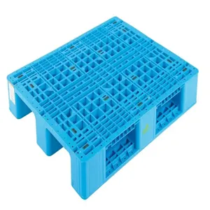 VESTIL PLPR-4840-ST Pallet/Skid, Solid Top Stackable, 39-1/4 x 47-1/4 x 6 Inch Size, Blue, Polyethylene | AG7XFF