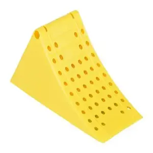 VESTIL PLWC-Y Wheel Chock, Large, 18-1/2 x 7-1/4 x 9 Inch Size, Yellow, Molded Plastic | AG7XFR