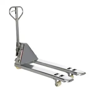 VESTIL PM5-2048-SS Pallet Truck, 59 Inch x 21-1/2 Inch x 48 Inch Size,5500 Lb. Capacity, Silver | AG7XHA