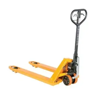 VESTIL PM5-2748-PA-Y Steel Ergonomic Power Assist Pallet Truck, 5000 Lb. Capacity, Yellow | AG7XHM