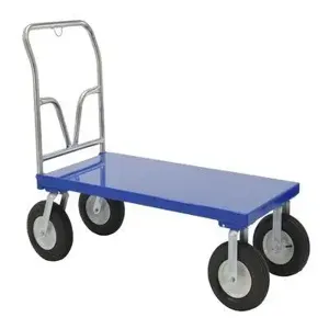 VESTIL PNU-2448 Pneumatic Tire Platform Cart, 24 x 48 Inch Size | AG7XKH