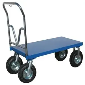 VESTIL PNU-3060 Pneumatic Tire Platform Cart, 30 x 60 Inch Size | AG7XKJ