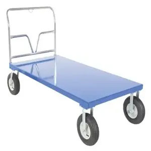 VESTIL PNU-3672 Pneumatic Tire Platform Cart, 36 x 72 Inch Size | AG7XKK