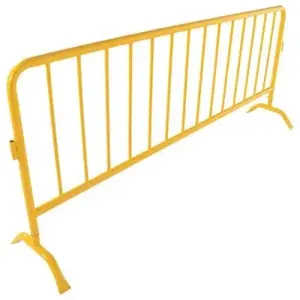 VESTIL PRAIL-102-HD-Y Yellow Barrier with Curved Feet, Heavy Duty | CE3ENG