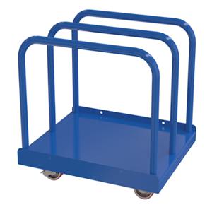 VESTIL PRCT-HD Cart With Poly On Steel Caster, 36 x 30 x 34 Inch Size, 4000 Lb. Capacity, Blue, Steel | AG7XNB