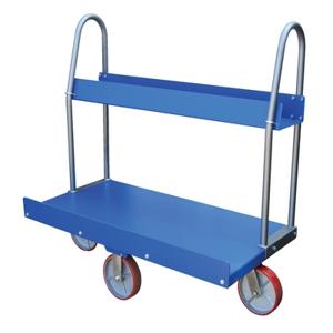 VESTIL PRCT-T-2448-PU Panel Cart With Tray, 1500 Lb. Capacity, 24 x 48 Inch Size | AG7XNG