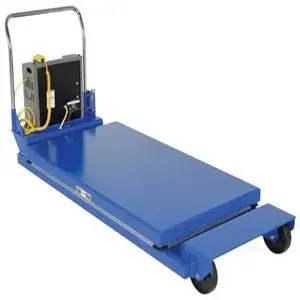 VESTIL PST-2-58 Heavy Duty Portable Scissor Lift Table, 2000 Lb. Capacity, 58 Inch Size, Steel | AG7XQT