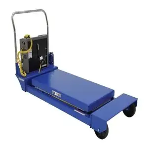 VESTIL PST-2448-3-46 Heavy Duty Portable Scissor Lift Table, 3000 Lb. Capacity, 24 Inch x 48 Inch Size, Steel | AG7XQM