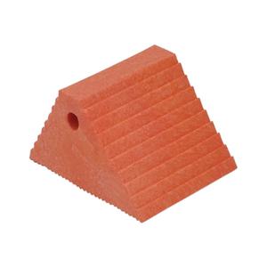 VESTIL PWC-DS-OR Wheel Chock, Dual Slope, 10-11/16 x 9-1/4 x 6 Inch Size, Orange, Recycled Plastic | CE3ERC