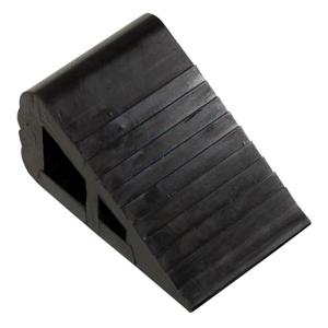 VESTIL RBW-2 Rubber Triangular Wedge, 6-1/2 x 6 x 3 Inch Size, Black, Rubber | AG7XWK