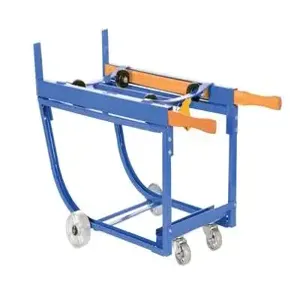 VESTIL RDC-1000-5SS Revolving Drum Cart, Steel Wheels, 1000 Lb. Capacity | AG7XXL