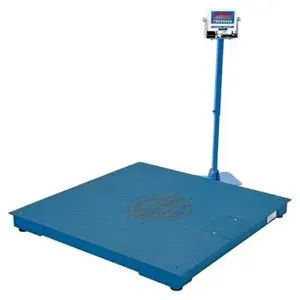 VESTIL SCALE-S-CFT-44-5K Digital Floor Scale, 5000 Lb. Capacity NTEP 48 x 48 x 3.5 Inch Size | AG7YLF