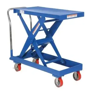 VESTIL SCSC-500-2040 Steel Auto hite Cart, 500 Lb. Capacity, 20 Inch x 40 Inch Size | AG7YMP