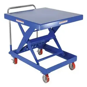 VESTIL SCSC-500-4242 Steel Auto hite Cart, 500 Lb. Capacity, 42 Inch x 42 Inch Size | AG7YMQ