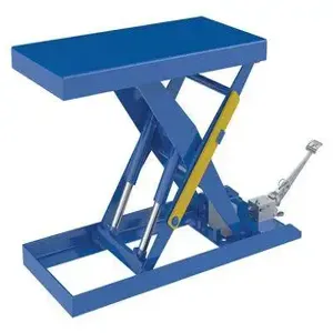 VESTIL SCTAB-2000-2040-FP Scissor Lift Table, 20 x 40 Inch Size, 2000 Lb. Capacity, Foot Pump | CE3EVT