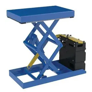 VESTIL SCTABD-1000-2033-AC Double Scissor Lift Table, 20 x 33 Inch Size, 1000 Lb. Capacity, AC, Steel | CE3EWG