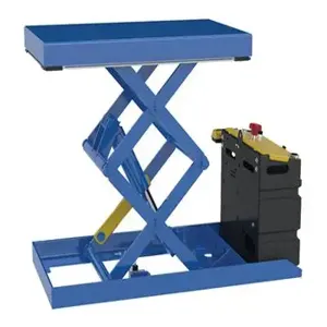 VESTIL SCTABD-1000-2033-DC Double Scissor Lift Table, 20 x 33 Inch Size, 1000 Lb. Capacity, 12V, Steel | CE3EWH