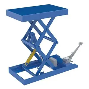 VESTIL SCTABD-1000-2033-FP Double Scissor Lift Table, 20 x 33 Inch Size, 1000 Lb. Capacity, Steel | CE3EWJ