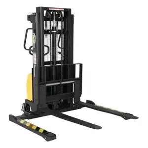 VESTIL SE/HP-98-AA Hand Pump/Power Adjustable Arm Stacker, 98 Inch Maximum Height | CE3EWU