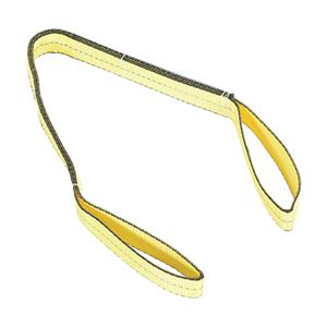 VESTIL SLD-2-F-4-YL Lifting Web Sling, Polyester, Yellow, 2 x 4 Feet Size | CE4QUX
