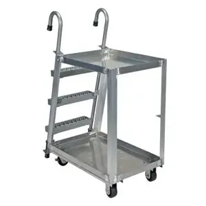 VESTIL SPA2-2236 Stock Picker, Aluminium, 22 x 36 Inch Size, 660 Lb. Capacity | AG7YZH