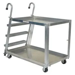 VESTIL SPA2-2840 Stock Picker, Aluminium, 28 x 40 Inch Size, 660 Lb. Capacity | AG7YZJ