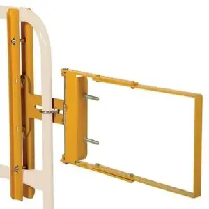 VESTIL SPG-40-Y Yellow Self-closing Gate, 24 Inch to 40 Inch Size | AG7ZAE