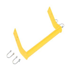 VESTIL SPN-3-YL-BR-RF Poly Step Stool, Nestable, Yellow, 3 Steps, Backrail Retrofit | CE4QWH
