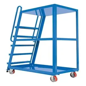 VESTIL SPS-HF-2852-5PU High Frame Cart, Poly-On-Steel, 28 x 52 Inch Size | CE4QXB