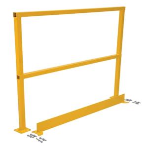 VESTIL SQ-48-TB-HWR Safety Handrail, Hardware, With Toeboard, 48 Inch Size | CE4QXK