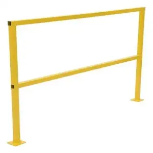 VESTIL SQ-60 Steel Safety Handrail, No Toeboard, 60 Inch Size | AG7ZHL