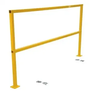 VESTIL SQ-72-HWR Safety Handrail, Hardware, No Toeboard, 72 Inch Size | CE4QXN