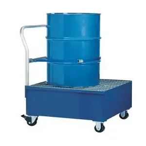 VESTIL SRBC-1 Spill Pallet, Vertical 600 Lb. Capacity, 34 x 34 x 40 Inch Size | AG7ZHW