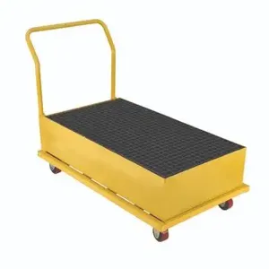 VESTIL SRBC-YL-2 Spill Pallet, Vertical, 1200 Lb. Capacity, 54 x 34 x 40 Inch Size, Yellow | AG7ZJA